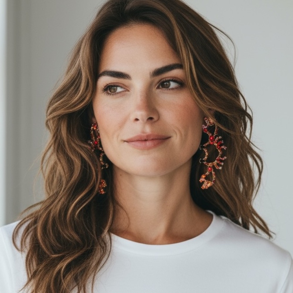 NWOT BaubleBar Pacifica Crab Drop earrings